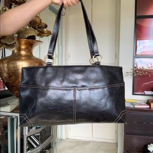 Beautiful Genuine Leather Business Tote